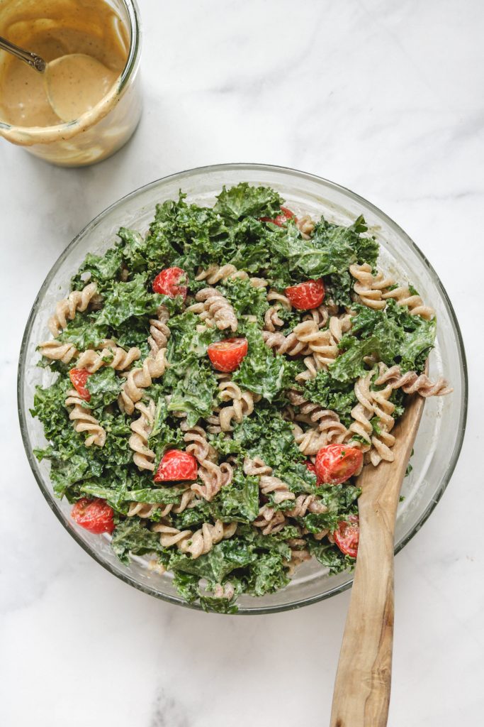 vegan caesar dressing in bowl