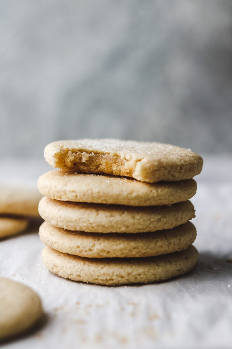 Almond Flour Sugar Cookies (Vegan, Gluten Free + Oil Free)