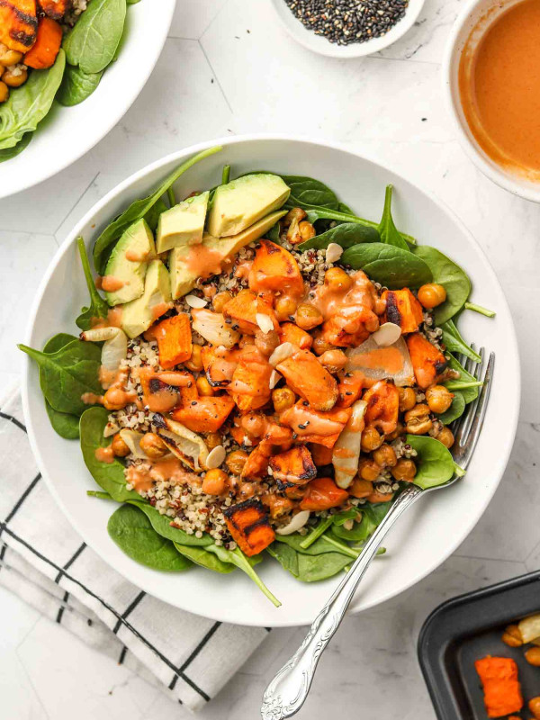buddha bowl with avocado