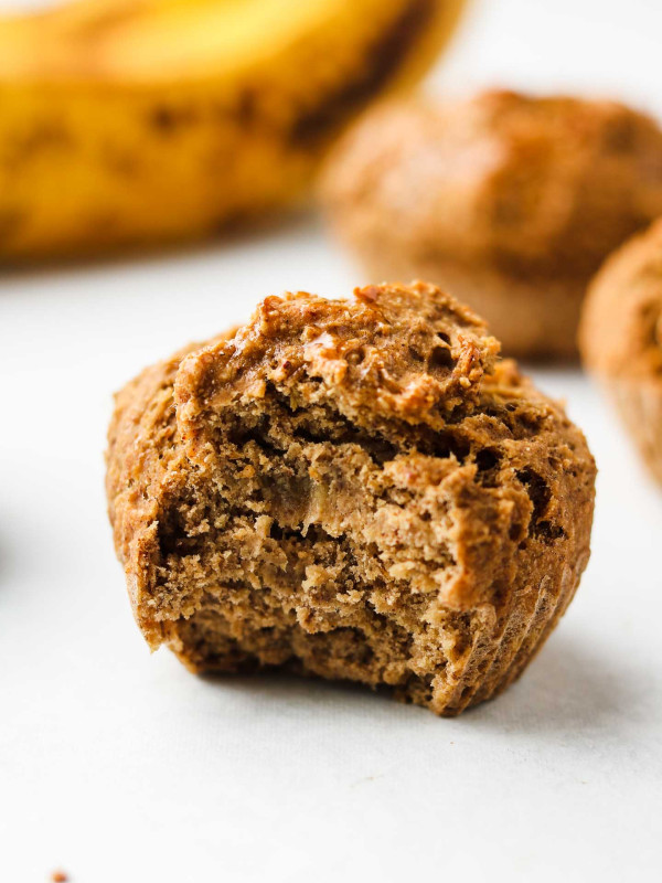 protein muffins with bite shot