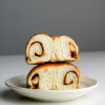 cinnamon roll bagels on a plate