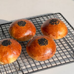 anpan on a wire rack