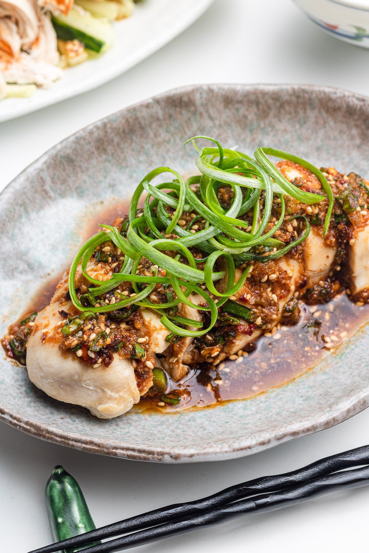 saliva chicken with chili oil sauce