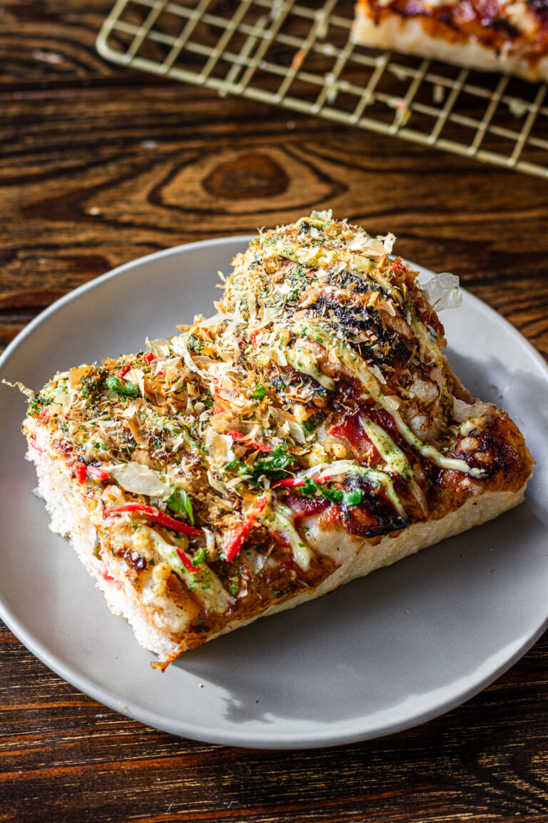 Okonomiyaki Focaccia - Okonomi Kitchen