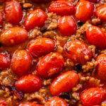 tomato and ground pork stewed in spicy sauce