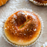 shio pan bagel on parchment paper