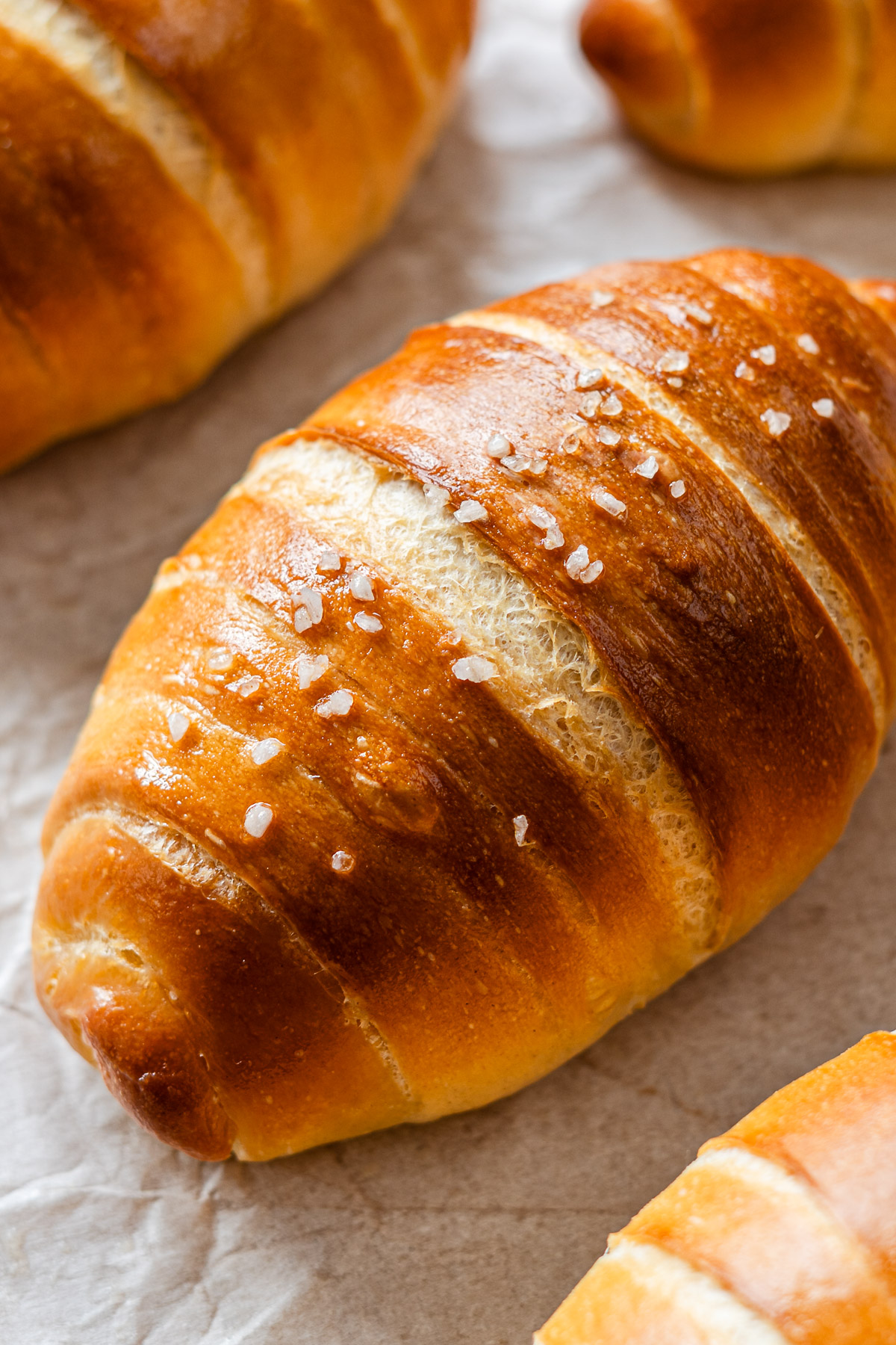close up shot of japanese butter rolls